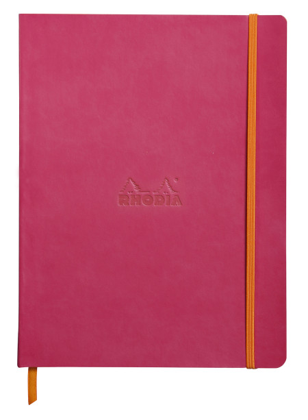 Rhodia Softcover Notebook - Large - Raspberry - Dotted